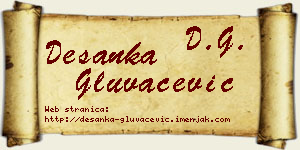 Desanka Gluvačević vizit kartica